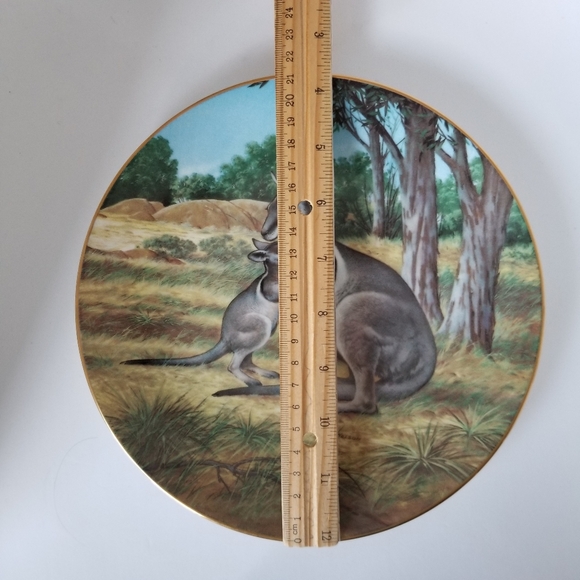 Vintage Decorative Porcelain Plate. The Bridled Wallaby - Picture 2 of 4